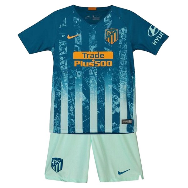 Camiseta Atletico Madrid Tercera equipación Niños 2018-2019 Azul